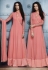 Peach georgette straight cut salwar 1041B