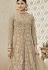 Beige color net wedding anarkali 4402