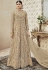 Beige color net wedding anarkali 4402