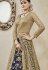 Beige net lehenga style party wear lehenga kameez 4407