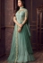 Sonal Chauhan sea green net wedding anarkali