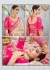 White and Pink color banarasi silk wedding saree