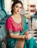 Party wear Designer Sarees Teal Green 7801