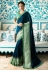 Party wear Designer Sarees Blue Colour 7807