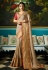 Party wear Designer Sarees Beige Colour 7808