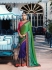 Green pink color crepe silk wedding saree 7907