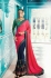 Pink green blue crepe silk wedding saree 7909