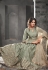 Grey color Mudal Silk party wear anarkali kameez