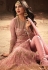 Sonal Chauhan Pink Net party wear anarkali kameez