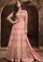 Sonal Chauhan Pink Net party wear anarkali kameez