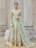 Fresh Green color net party wear anarkali