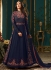 Sonal Chauhan Blue Georgette party wear anarkali kameez