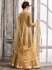 Beige color net wedding wear suit