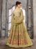 Beige color net wedding wear Ghagra Choli