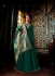 Bottle green color satin georgette wedding wear anarkali suit