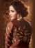 Brown color satin georgette wedding wear anarkali suit