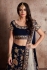 Indian Dress Blue Color Bridal Lehenga 341B