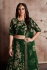 Indian Dress Green Color Bridal Lehenga 359G