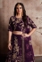 Indian Dress Purple Color Bridal Lehenga 359P