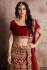 Indian Dress Maroon Color Bridal Lehenga 609