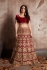 Indian Dress Maroon Color Bridal Lehenga 609