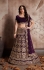 Indian Dress Purple Color Bridal Lehenga 611