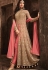 Sonal Chauhan Beige and Pink Net party wear anarkali kameez