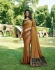 Bollywood Prachi Desai Mustard color silk designer party wear saree