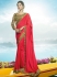 Pink Color Barfi silk designer party wear saree