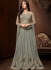 Bollywood Sonal Chauhan grey crepe wedding anarkali