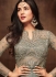 Bollywood Sonal Chauhan grey crepe wedding anarkali