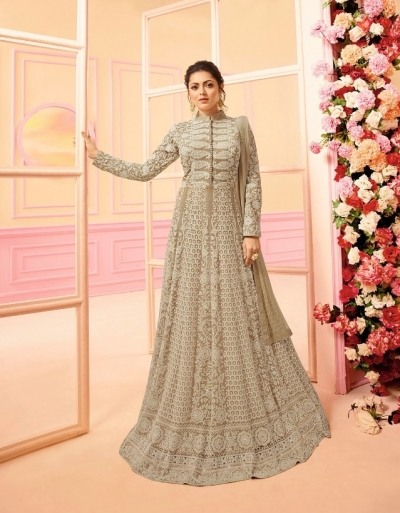 Drashti Dhami Dustty net wedding anarkali 2201