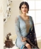 Blue georgette Indian wedding straight cut churidar 10002