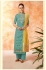 Blue yellow dola silk Indian Palazzo salwar kameez K20