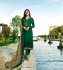 Prachi Desai Green Crepe silk straight cut Indian Churidar 7892