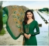 Prachi Desai Green Crepe silk straight cut Indian Churidar 7892