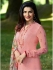 Prachi Desai Light pink Crepe silk straight cut Indian Churidar 7893