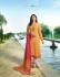 Prachi Desai Yellow Pink Crepe silk straight cut Indian Churidar 7895