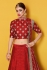 Red Art Silk Indian wedding wear lehenga choli 601