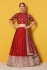 Red Art Silk Indian wedding wear lehenga choli 601