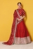 Red Art Silk Indian wedding wear lehenga choli 601