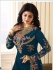 Ayesha Takia Cyan blue Georgette straight cut Indian Wedding salwar kameez 18013B