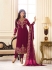 Ayesha Takia Magenta Georgette straight cut Indian Wedding salwar kameez 18013C