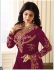 Ayesha Takia Magenta Georgette straight cut Indian Wedding salwar kameez 18013C