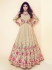 Shamita Shetty Beige Color Indian Wedding anarkali 8011