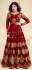 Shamita Shetty Maroon Color Indian Wedding anarkali 8012