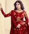 Shamita Shetty Maroon Color Indian Wedding anarkali 8012