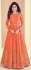 Shamita Shetty Peach Color Indian Wedding anarkali 8013