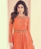 Shamita Shetty Peach Color Indian Wedding anarkali 8013