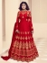 Shamita Shetty Red Color Indian Wedding anarkali 8014